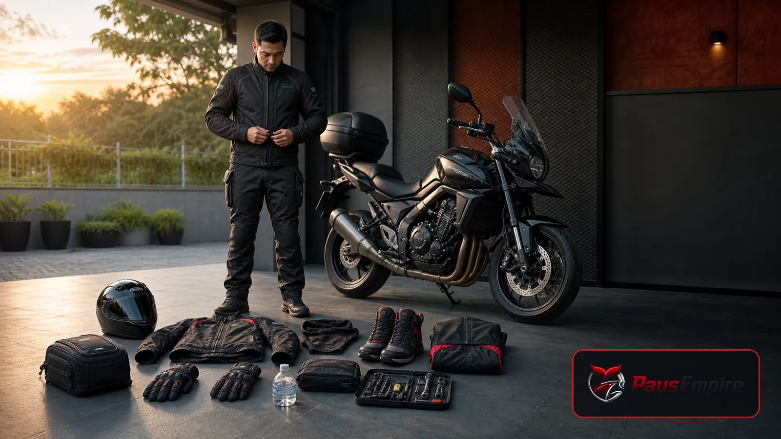Checklist Perlengkapan Touring Motor Lengkap dari PausEmpire