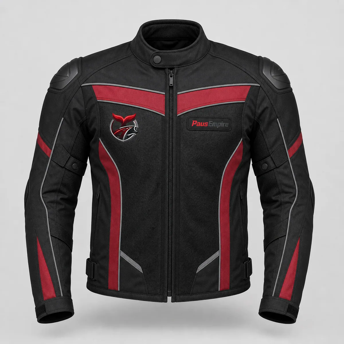 Jaket PausEmpire tampak depan