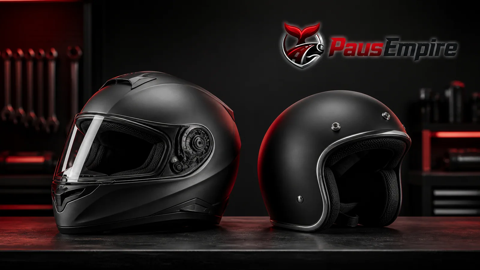 Perbandingan helm full face dan half face dalam Panduan Riding PausEmpire